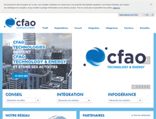 Tablet Screenshot of cfao-technologies.com